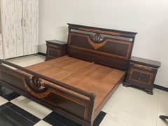 King Size Bed with Side Tables & Dressing