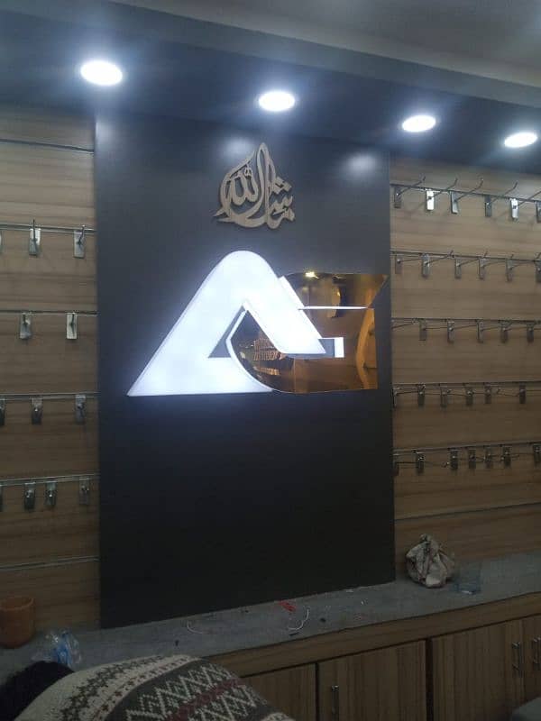 Acp wall cladding Aluminium door Upvc led 3d signboard 7