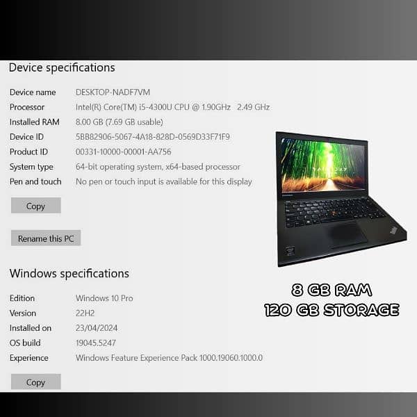 Lenovo ThinkPad x240 Gen4 pkr-/35K 6