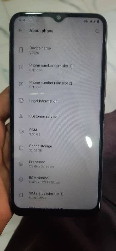 Vivo y12s 3gb 32gb variant 1