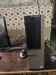 Desktop computer with led ,mouse(lighting),keyboard(lighting)