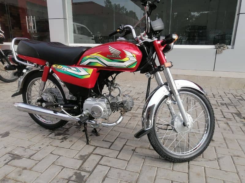 HONDA CD 70 MODEL 2022 STICKER 2023 ISLAMABAD NUMBER 1