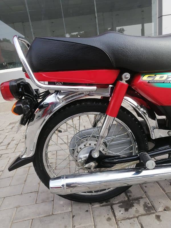 HONDA CD 70 MODEL 2022 STICKER 2023 ISLAMABAD NUMBER 4