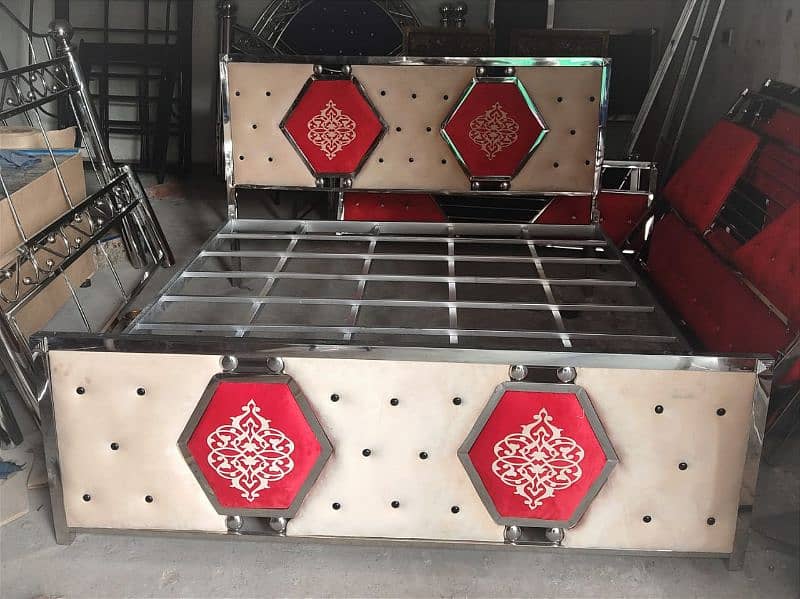 stainless steel double beds for sale in Good quality 17