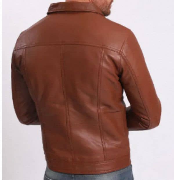 Leather Bronze Colour Jacket Koluton Style 1