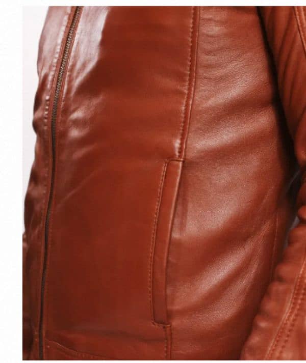 Leather Bronze Colour Jacket Koluton Style 3