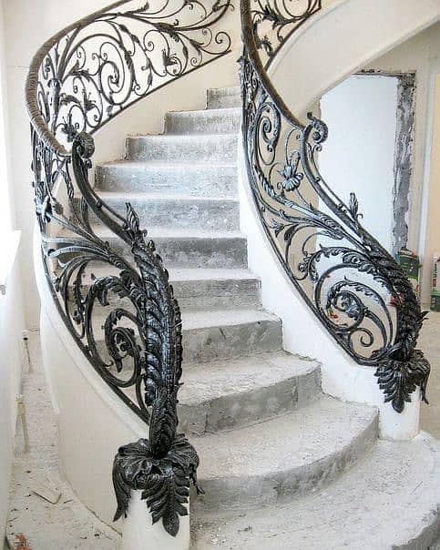 Wrought iron gate - Stairs - Cnc cutting work- Grills-Railing-Balcony 11