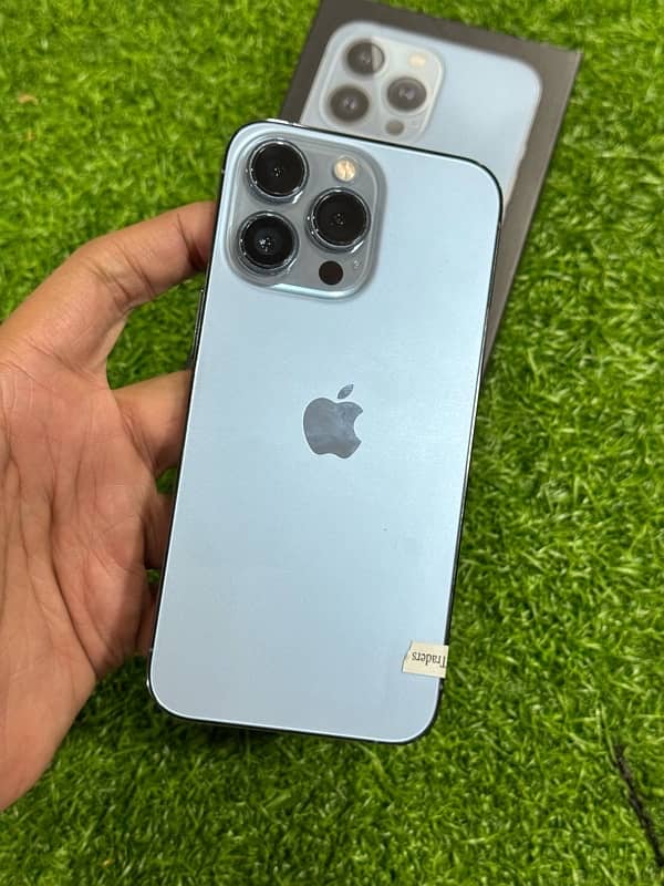 iphone 13 pro 128gb pta approved with box water pack seirra blue 6