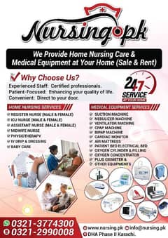 Home Nursing Care & Medical Equipment Services – Nursing. pk