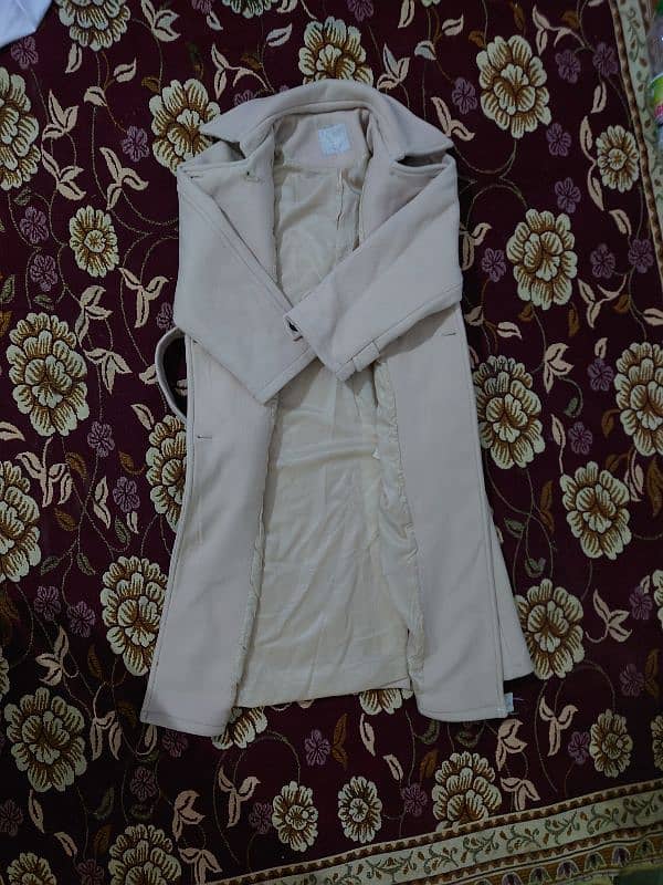 Imported Light Pink Ladies' Winter Coat – Wool Blend (Large Size) 0