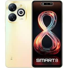 Infinix smart 8 4+4gb Ram 64gb storage in warranty