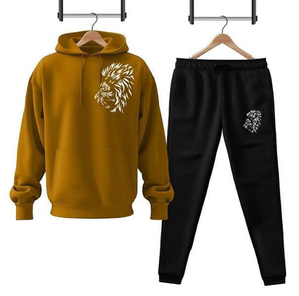 Men's Printed Hoodie Tracksuit 8