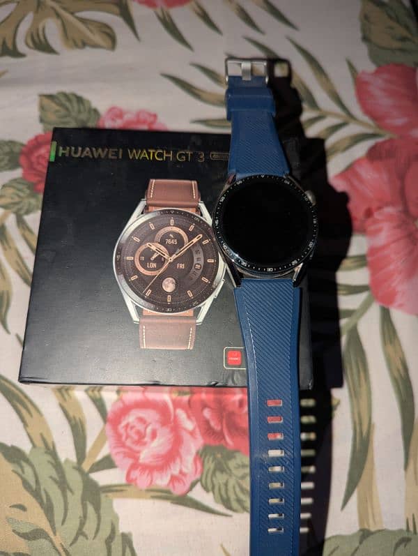 Huawei Gt 3 watch ( just like brand new) with box and extra 2 straps 0