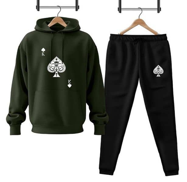 Men's Printed Hoodie Tracksuit 1