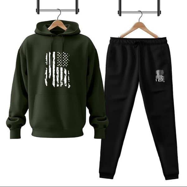 Men's Printed Hoodie Tracksuit 4