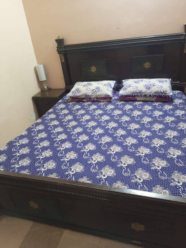 bed set with side tables(with mattress) 1