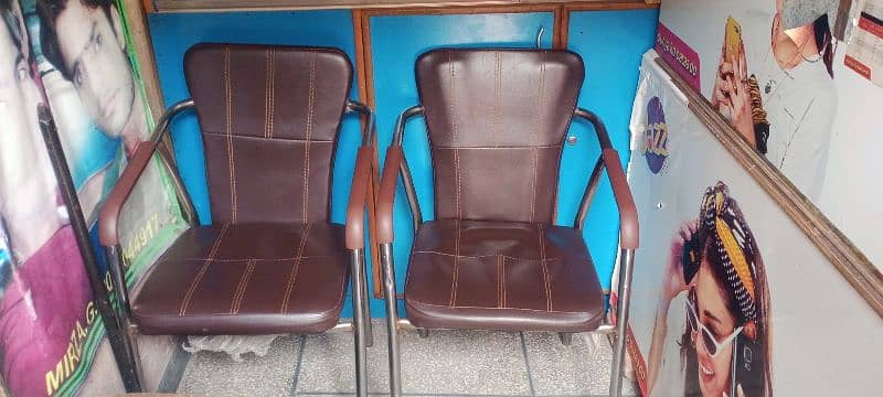 New Two Iron Chairs For Sale Italian Foam 1