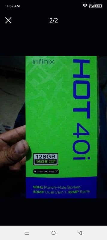 Infinix hot40i 16/128  halki si touch mein line a gai hai 5