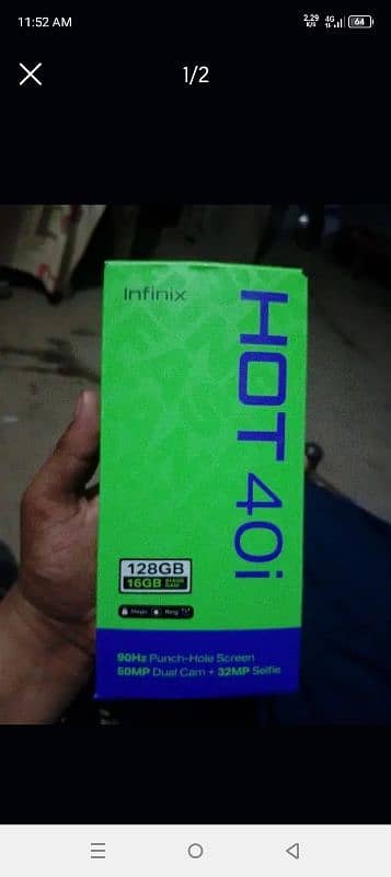 Infinix hot40i 16/128  halki si touch mein line a gai hai 6