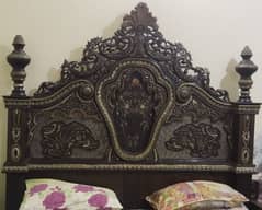 wooden bed set