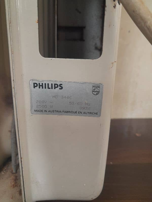 original Philips oil fin's electric heater in excellent condition 3