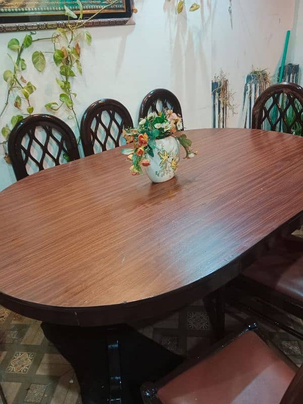 Dinning table with 6chairs 7