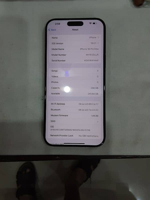 Apple IPhone 16 Pro Max LL/A Unlocked 2