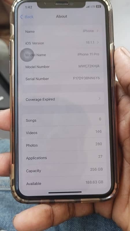 iPhone 11 Pro 256gb pta approved 0