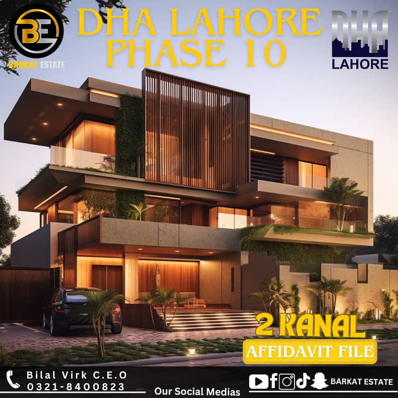 02 Kanal Residential Affidavit File for Sale in DHA Phase 10 | Ideal Location | Investment Opportunity | Price: 2.15 Crore 0