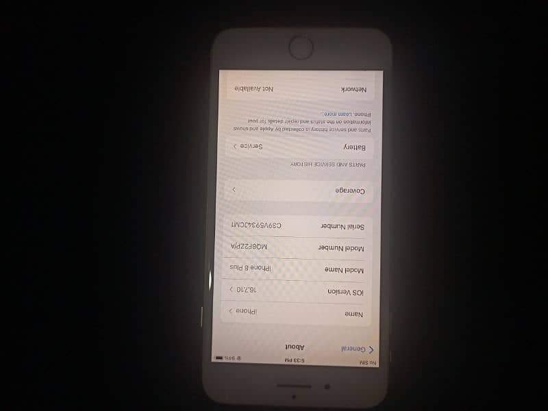 iphone 8 plus ha 64GB btry health 73% sim chlata ha 12