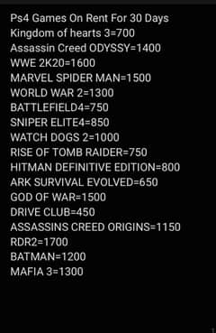 Ps4 Games