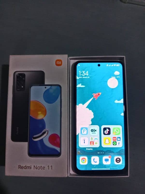 Redmi Note 11 ( 6 - 128 GB ) With Box & Charger 1