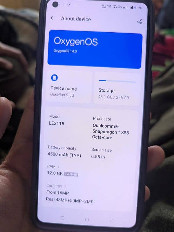 OnePlus 9 5g dual sim approved 10/10 condition 5