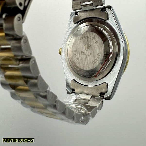 Men's stainless steel analogue watch 2