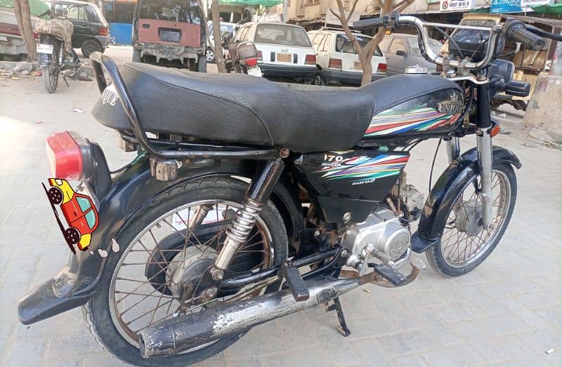 unique 2017 black colour 70cc bike for sale 1