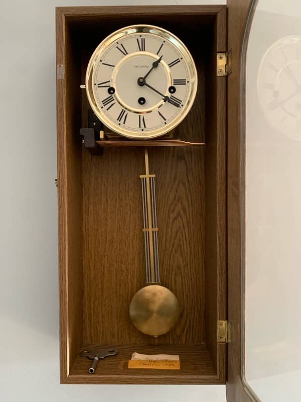 WM Widdop Pendulum chime Clock 0