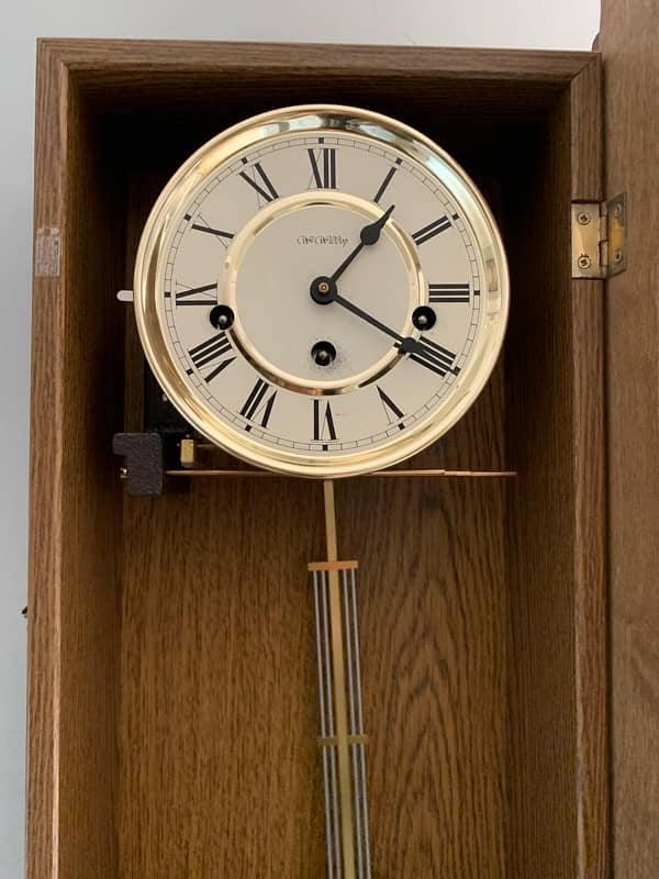 WM Widdop Pendulum chime Clock 8