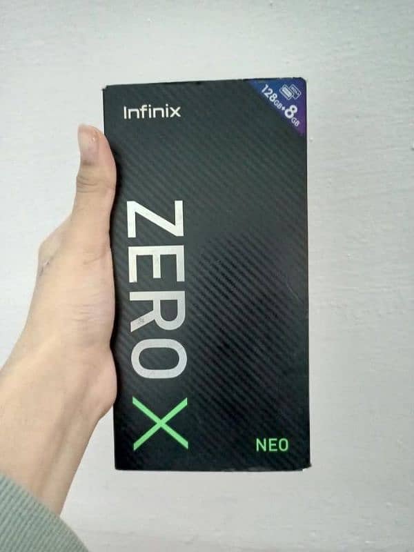 infinix zero x neo in 10/10 condition with complete box 8