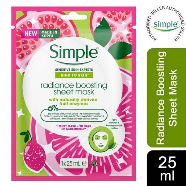 Simple Face sheet Mask original 6