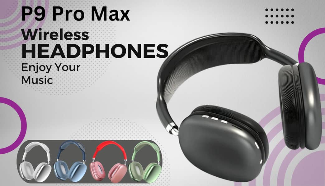 P9 Pro Max Wireless Headphones 0