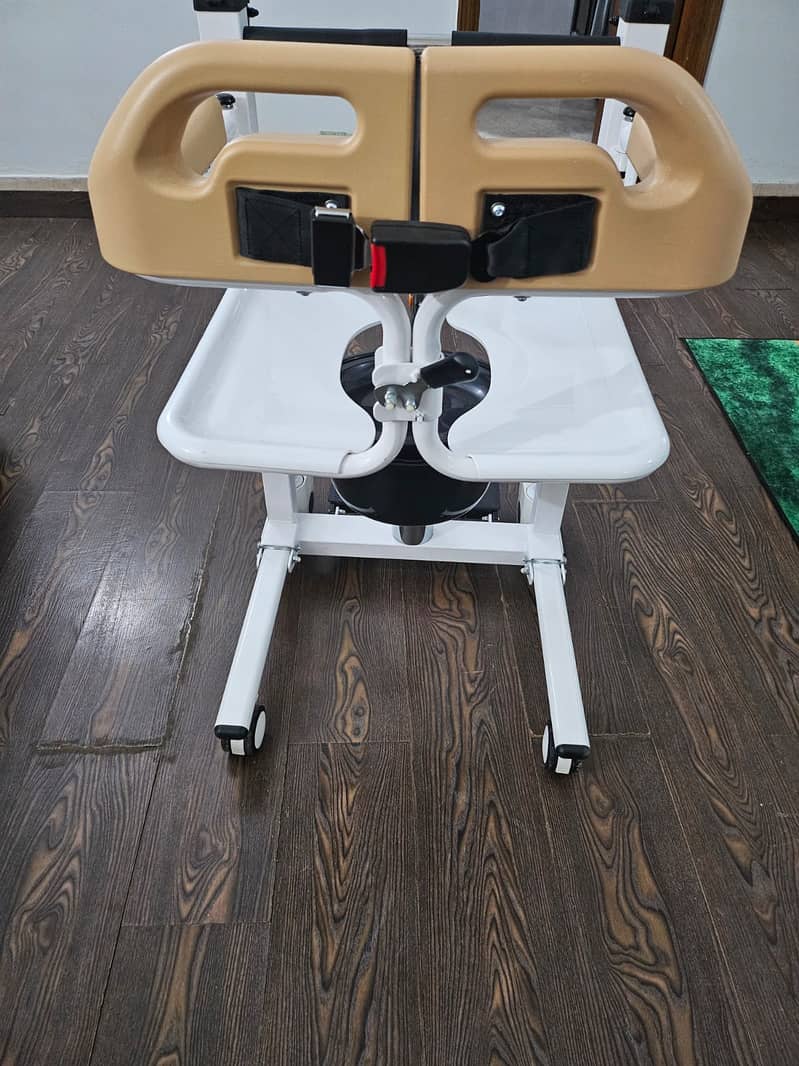 Hydraulic Patient Lift and Transfer Wheelchair | commode chair price 8