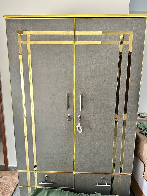 Wardrobe (Almari) Wooden with locks - Like New 0