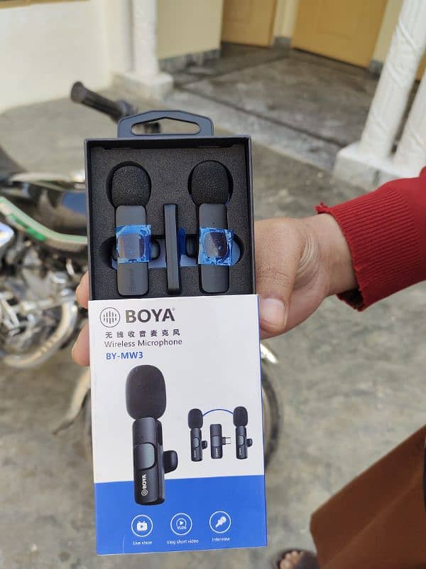 BOYA WIRELESS MICROPHONE BY-MW3 NOICE CANCELING 0