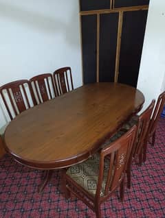 6 chairs dining table