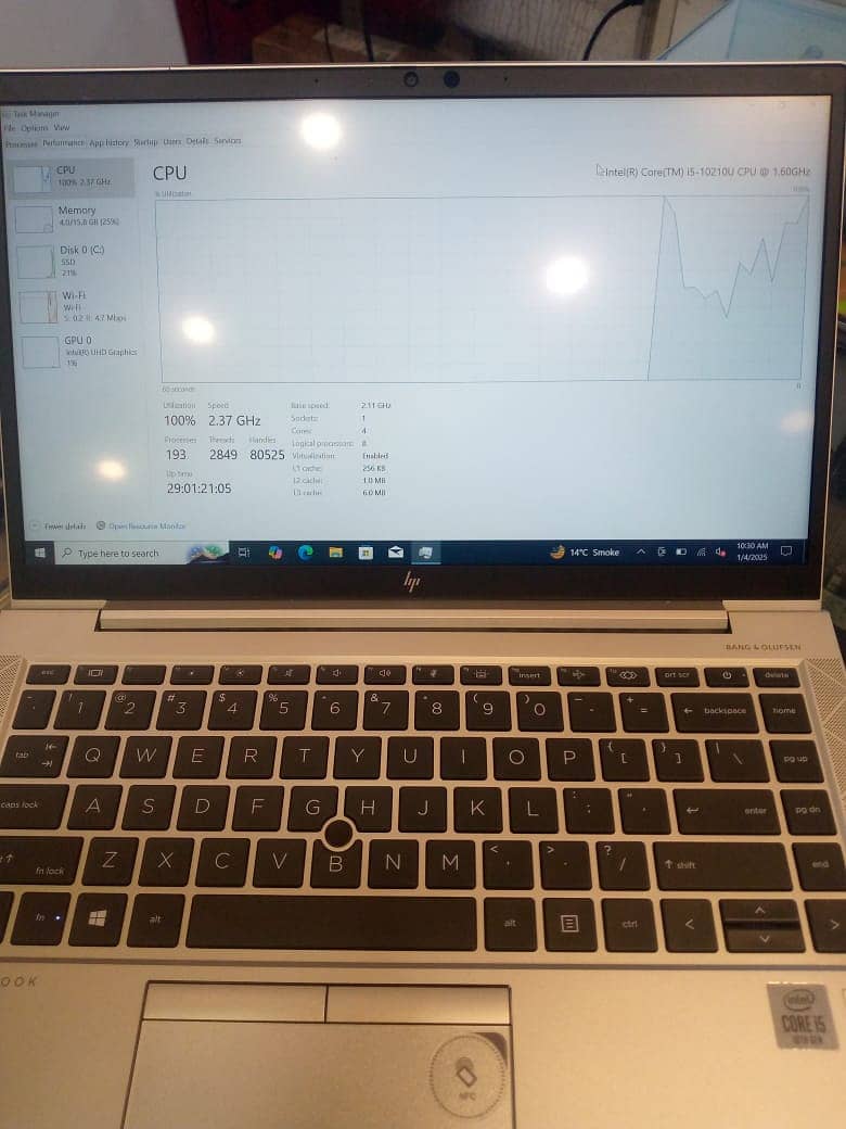 HP Elitebook 840 G7 i5/10th Gen 16/256gb 4