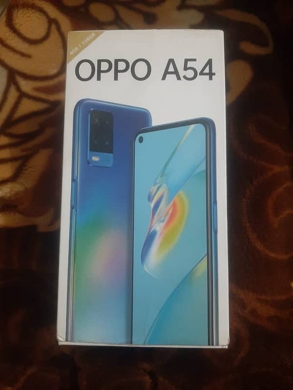 oppo a54 4,128 with box 10by10 condition all ok 3