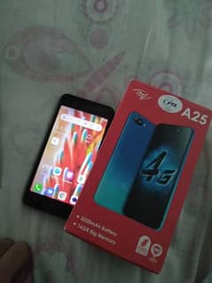 itel A25 . . Complete box. . Condition saaf . .