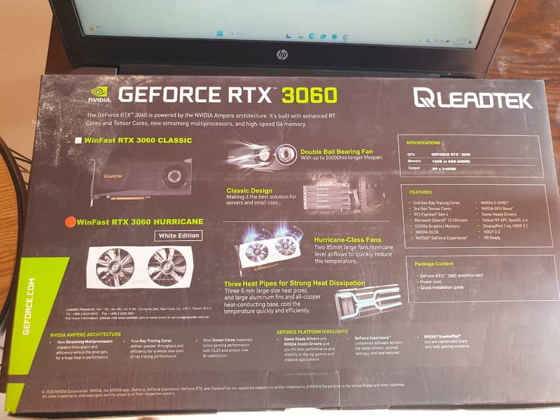 Rtx 3060 12gb Sealed Leadtek in 10/10 condition. 1