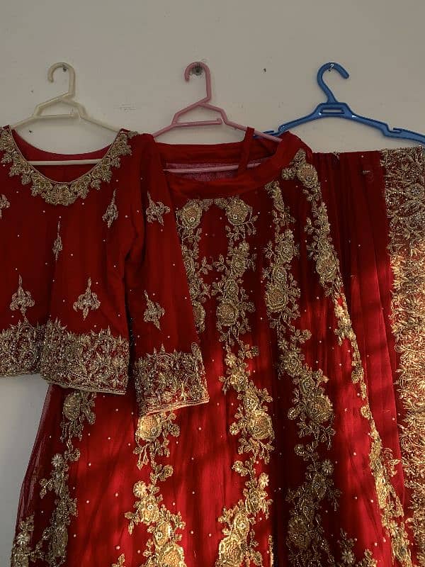 Red bridal lehnga 1