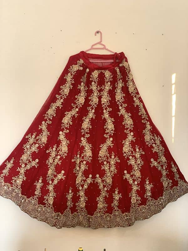 Red bridal lehnga 2